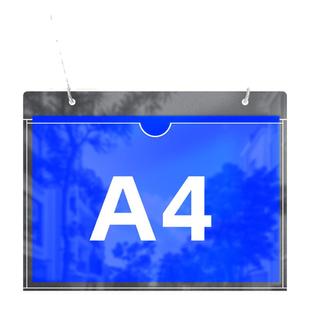 亚克力悬挂吊牌a4卡槽可更换仓库标识牌车间库房分区指示牌挂牌货架库位展示牌广告牌a3a5尺寸标示提示牌定制