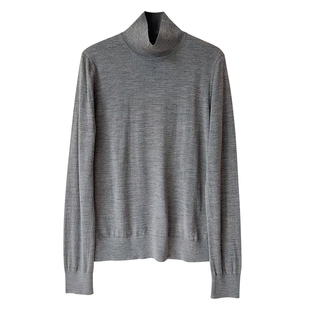 TH*同源！秋冬刚需 CHAO细精纺羊毛 基础款半高领针织衫打底毛衣