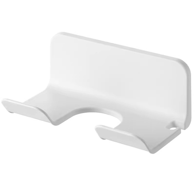 塑料免打孔壁挂浴室吹风机置物架