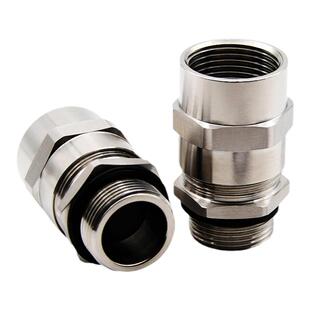 304不锈钢电缆防水管接头接管式内外丝连接密封锁头格兰头填料函