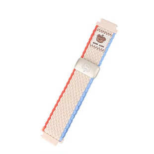 xit适用于华为手表gt5表带watchgt4pro女生新款gt3创意磁吸双圈gt6礼貌熊编织可爱创意荣耀magic表带个性秋冬