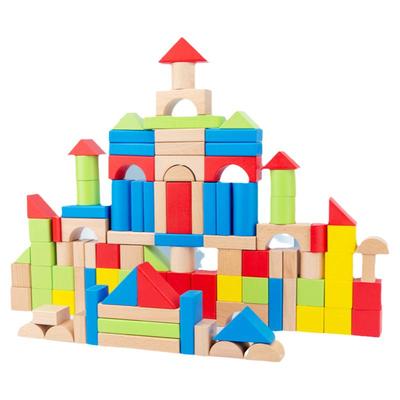 实木积木益智拼搭玩具