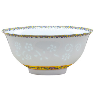 景辰 珐琅彩玲珑米饭碗家用中式吃饭碗小汤碗高档景德镇白瓷餐具