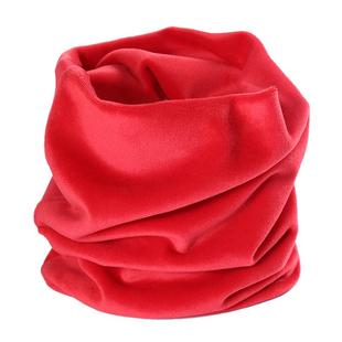 秋冬季薄款丝绒围脖女套头脖套韩版百搭保暖金丝绒护脖颈椎套脖男