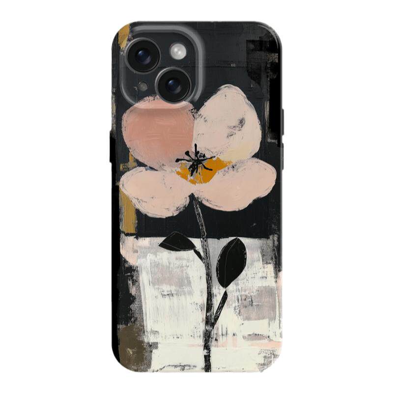 孤独的花 油画笔触 时尚艺术菲林手机软壳适用iPhone15promax苹果14手机壳13卡通12新款16小众高级感美术