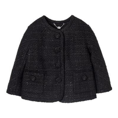 【季末折扣】MARC JACOBS/莫杰 JACKET MJ 黑色短款女士夹克上衣
