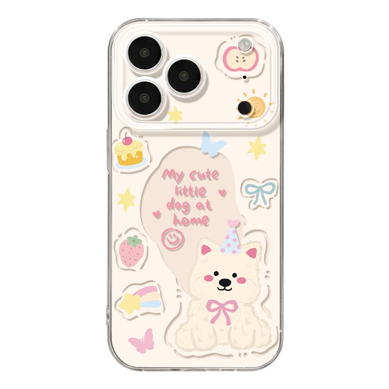 适用iphone17手机壳苹果17promax新款17pro卡通西高地狗iphone的17promax支架2025女款全包镜头17promax外壳