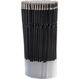 红色圆珠笔笔芯老师用按压式替换多色按动油笔芯黑色蓝色油笔替芯教师的老式学生专用彩色红油笔芯老式0.7MM