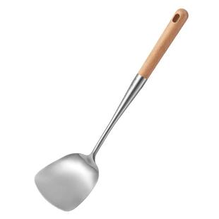 苏泊尔铲勺套装家用不锈钢漏勺锅铲厨房用具实木手柄炒菜铲子汤勺