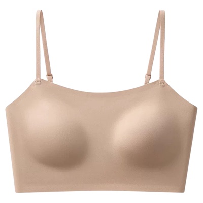 美背吊带背心一体式带胸垫文胸