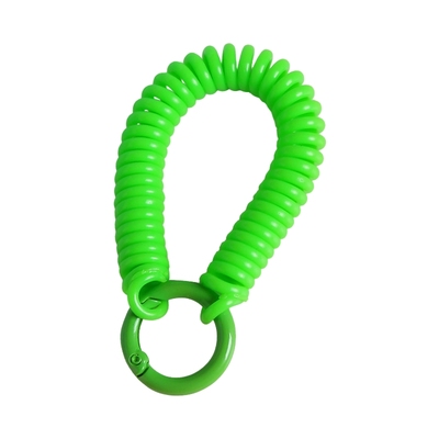 钥匙链弹力绳彩色弹簧绳伸缩钥匙扣挂件防丢手环钥匙圈环卡套