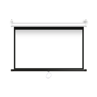 奥普达投影幕布100寸120寸手拉自锁升降家用手动投影仪幕布高清3D家庭壁挂投影屏幕