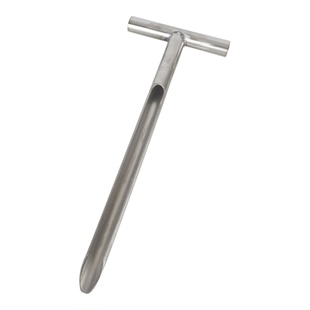 来净德304不锈钢矿粉取样器T型固体铁粉末土壤金属单管土钻取样钎