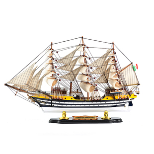 帆船模型成品一帆风顺摆件实木手工仿真精品船模大型装饰创意礼品