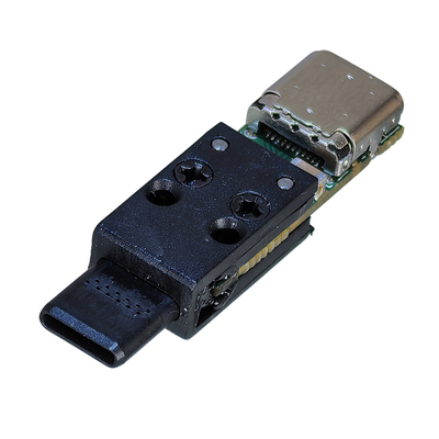 Typec测试头连接器转接头全塑胶公转母24Pin工厂直销024M690