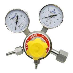 全不锈钢氨气减压器减压阀YQA-401低压0-0.16压力表441低压0-0.6
