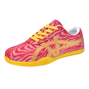 儿童武术竞赛鞋男女练功鞋表演专用运动太极鞋成人软底炫彩训练鞋