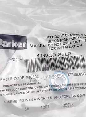 全新Parker派克4 GVGR-SSLP不锈钢VCR垫片—议价