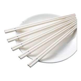 双枪10双装白色抗菌合金筷子家用高档家庭2023新款高颜值白分餐