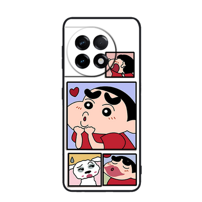 蜡笔小新卡通硅胶情侣一加全包壳