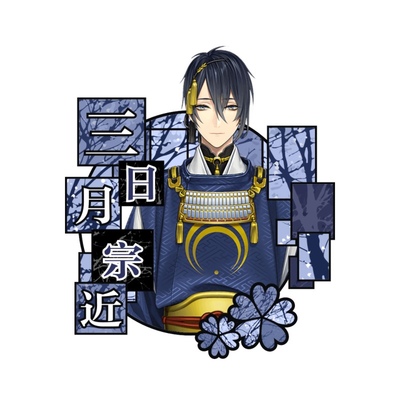 刀剑乱舞亚克力挂件钥匙扣 三日月宗近 鹤丸国永髭切 膝丸钥匙链