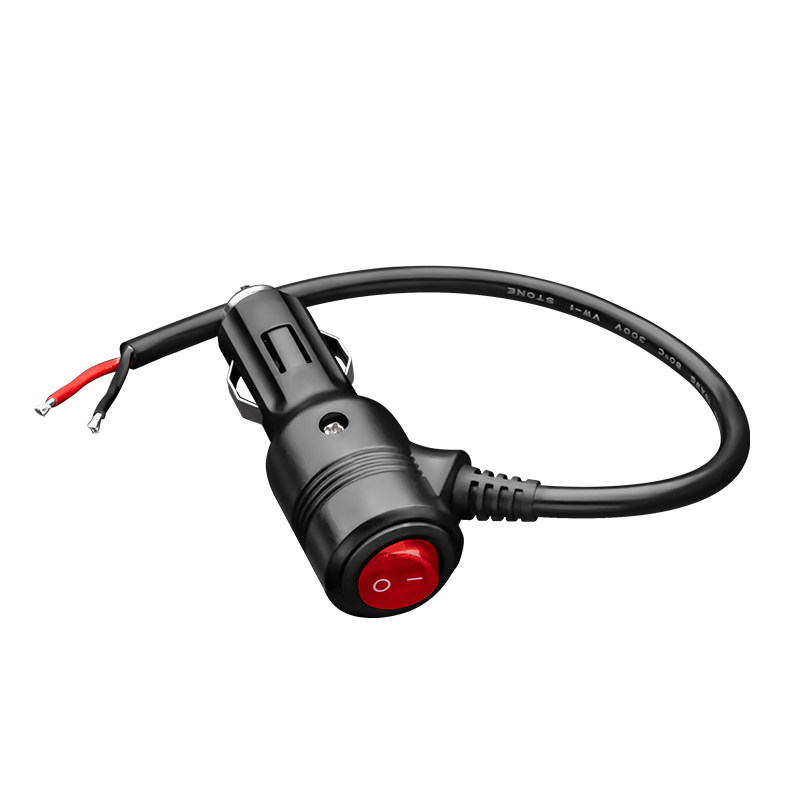 车载点烟器延长线12V24V大功率充气泵电饭煲冰箱电源线取电插头线