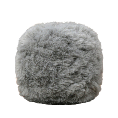 仿水貂绒皮草线粗毛线团长毛绒珊瑚绒兔毛裘皮绒围巾手工编织diy