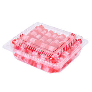 一次性牛羊肉卷包装盒肉片保鲜冷冻500g装鲜肉带盖透明带卡扣加厚