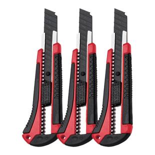 包胶美工刀黑刃刀片壁纸刀刀架大号裁纸墙快递开箱神器刀工具手工美术刀工业用小刀拆纸刀子重型全钢加厚合金