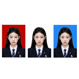 证件照冲印打印重新大1寸2寸高清洗照片报名入学照登记照片换底色