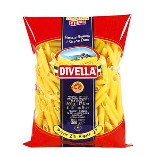 蒂维勒DIVELLA官方意大利进口27号两头尖意面通心粉家用西餐面条