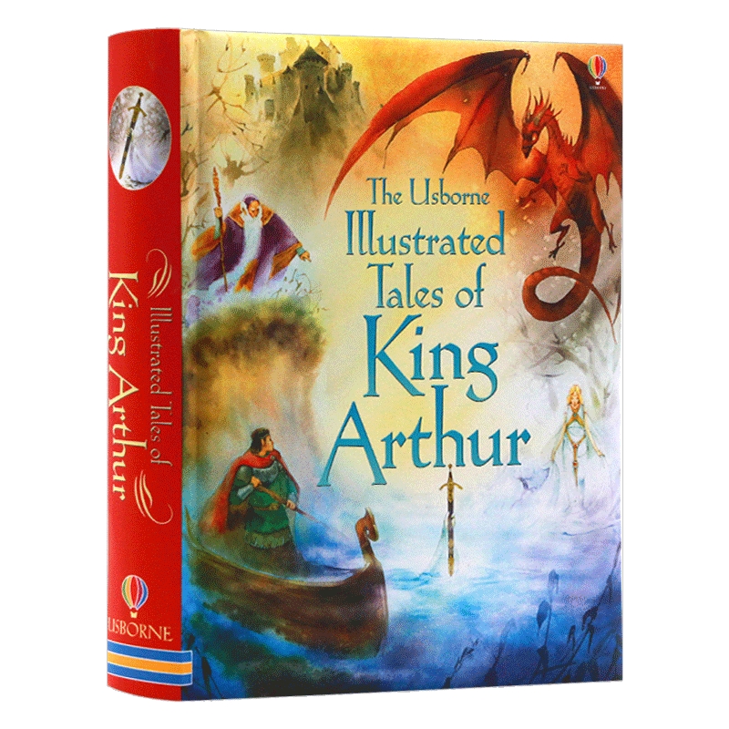 亚瑟王插图故事合集英文原版 Usborne Illustrated Tales of King Arthur尤斯伯恩精装全彩插画版学生英语课外阅读书籍