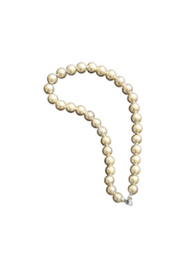 母贝珍珠浅咖色12mm正圆锁骨项链