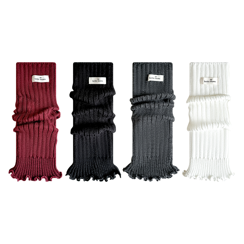 儿童袜套女童堆堆袜秋冬腿套宝宝花边小腿袜春秋针织护腿长筒袜