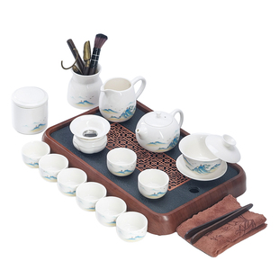 2026新款整套功夫茶具套装家用办公会客泡茶壶茶杯茶盘高档礼盒装