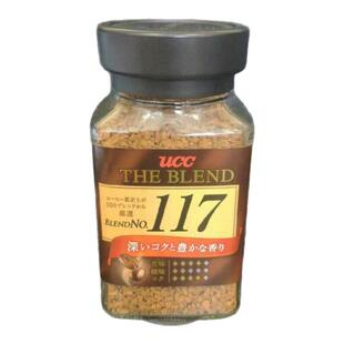 (6香港进口顺丰)UCC即溶117咖啡90g悠诗诗黑浓冻干日本代式货版购