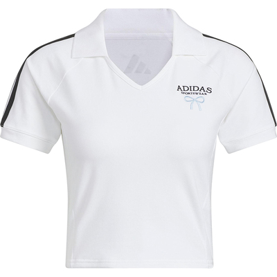 阿迪达斯女士翻领针织POLO衫