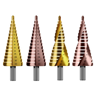 德国宝塔钻头超硬万能打孔钢铁锥形扩孔钻不锈钢专用阶梯开孔器洞