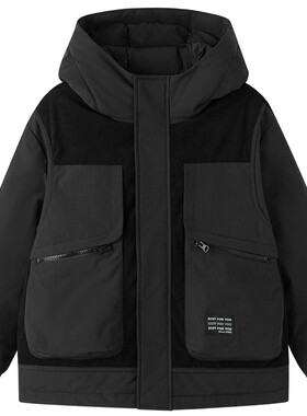 巴拉巴拉男童羽绒服中大童外套厚