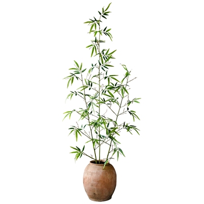 掬涵仿真竹子盆栽绿植隔断屏风