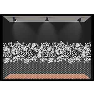 橱窗蕾丝花边餐厅女装店布置装饰甜品咖啡店ins网红静电玻璃贴膜