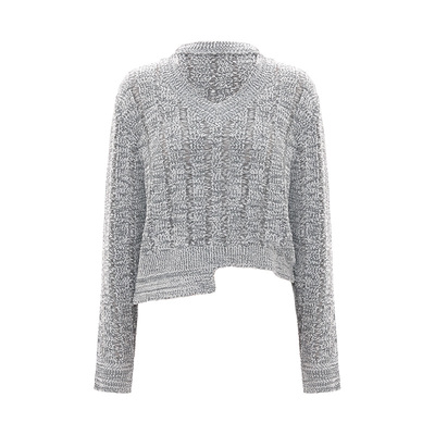 iammix27短款V领套头针织衫