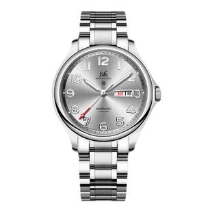 上海手表男复古百搭全自动机械腕表双历数字全盘夜光官方旗舰正品