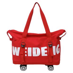 万向轮旅游行李包女轻便大容量带轮子的行李袋短途旅行包男登机包