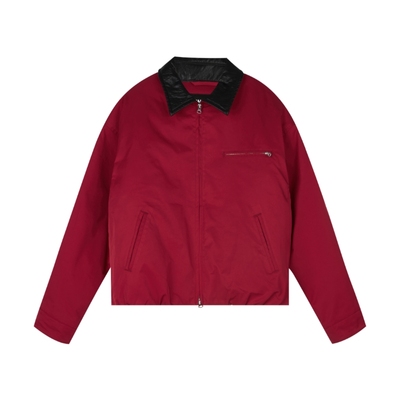 美式工装翻领花苞棉服夹克外套男