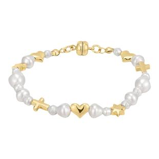 美国LUVAJ轻奢小众设计简约气质ETOILE PEARL STUD BRACELET手链