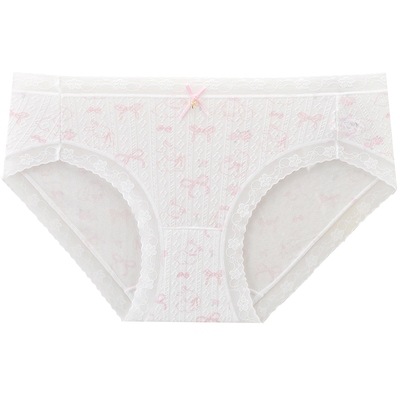 3件129|商场同款MYBODY新款内裤女蕾丝清新花朵印花莫代尔三角裤