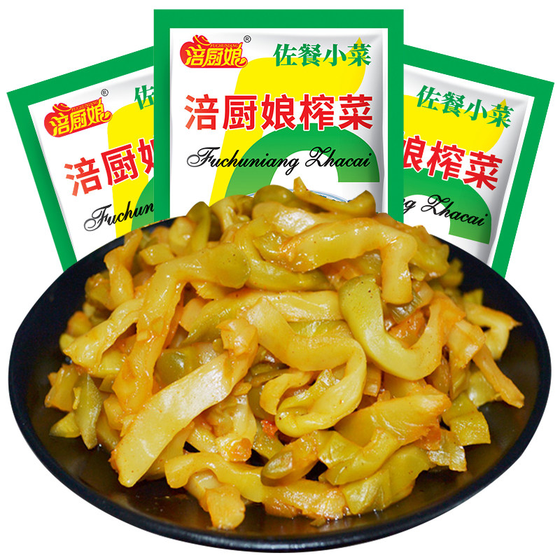 涪陵去皮榨菜丝下饭菜泡菜咸菜学生榨菜早餐外卖速食菜一整箱批发