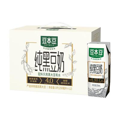豆本豆纯豆奶250ml*12盒