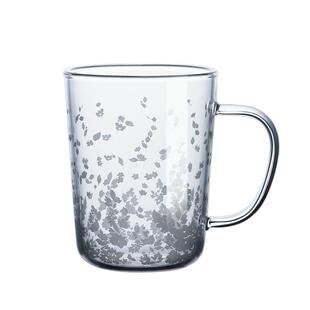 九土玻璃杯子家用牛奶果汁杯喝水杯耐高温办公茶杯把手冷饮杯耐热